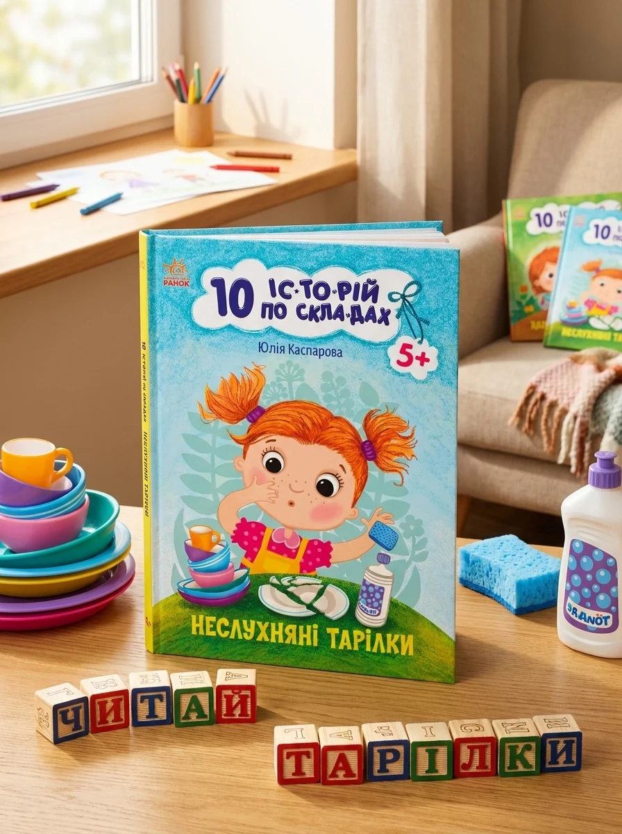 10 іс-то-рій по скла-дах. Неслухняні тарілки — Вивчення мов