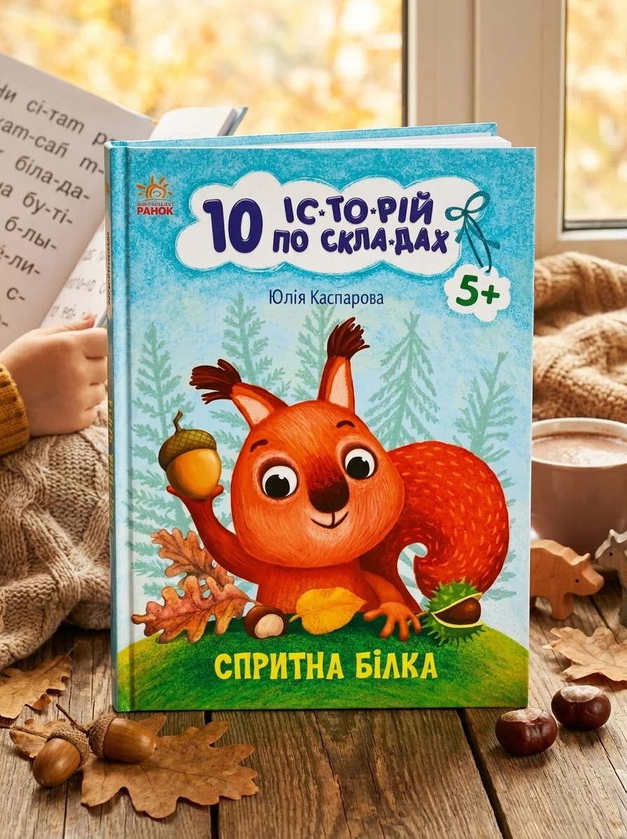10 іс-то-рій по скла-дах. Спритна білка — Вивчення мов