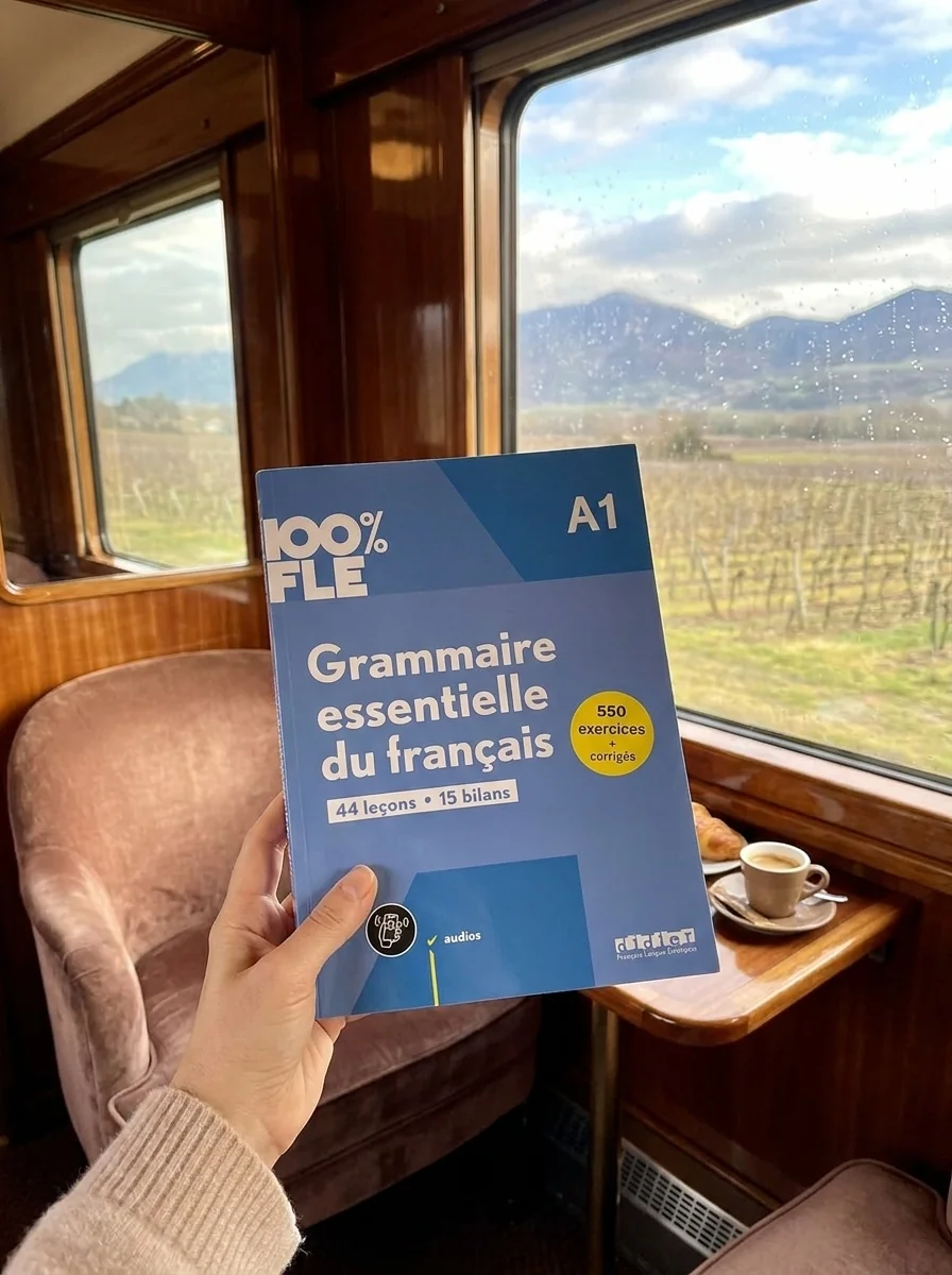 100% FLE A1 Grammaire essentielle du francais Livre + didierfle.app — Ів Луазо, обкладинка