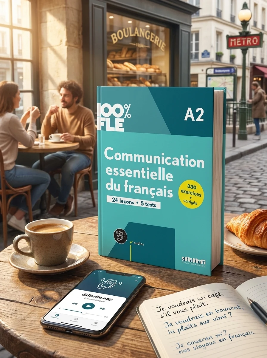 100% FLE A2 Communication essentielle du français Livre + didierfle.app — Вивчення мов