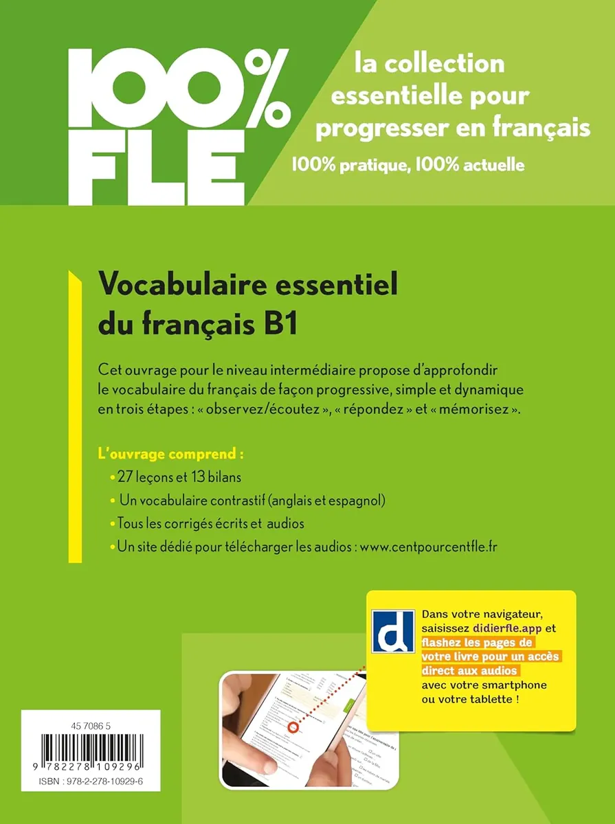 100% FLE B1 Vocabulaire essentiel du français Livre + didierfle.app — Керолайн Сперандіо, фото 4