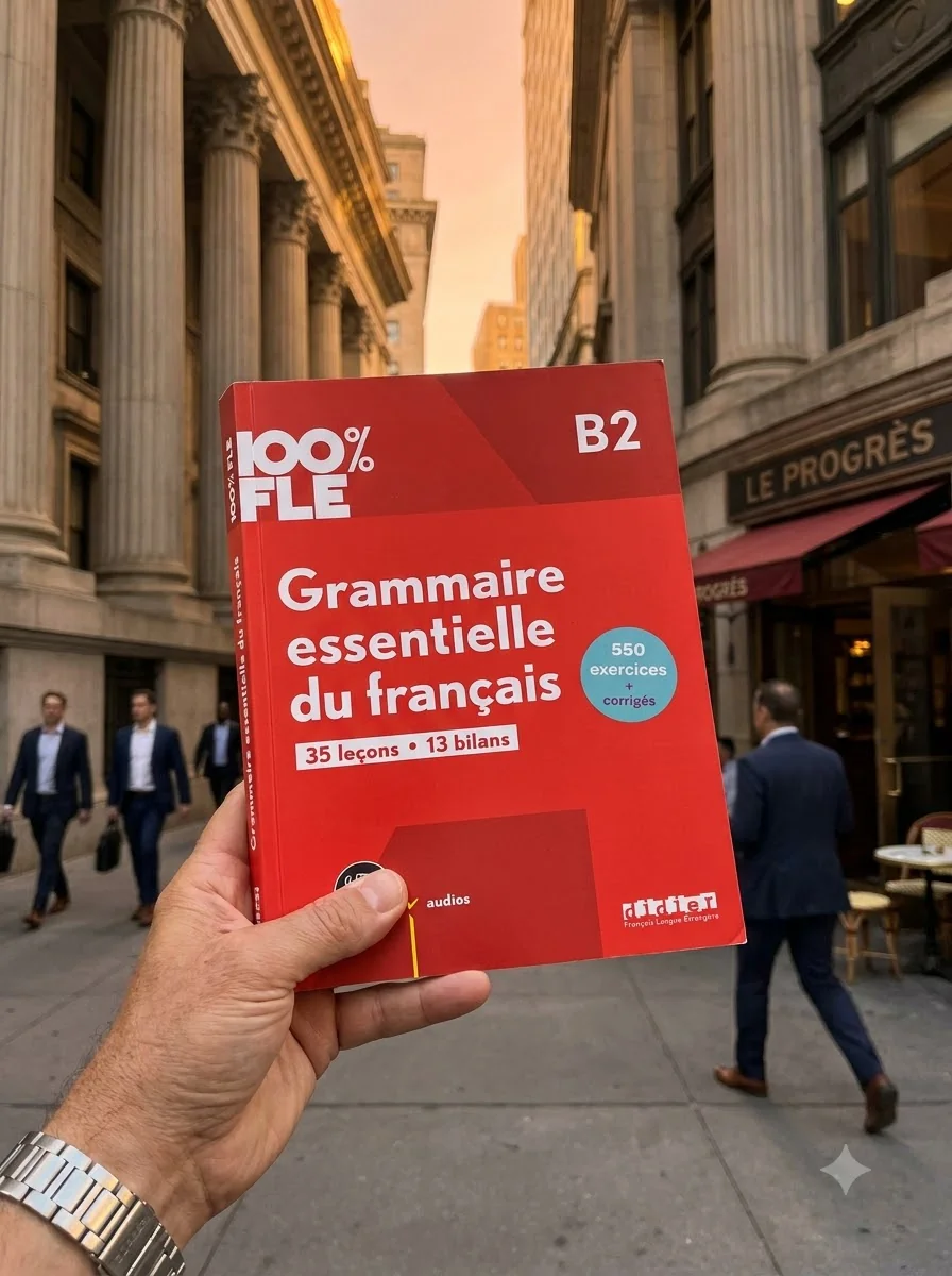 100% FLE B2 Grammaire essentielle du français Livre + didierfle.app — Ів Луазо, обкладинка