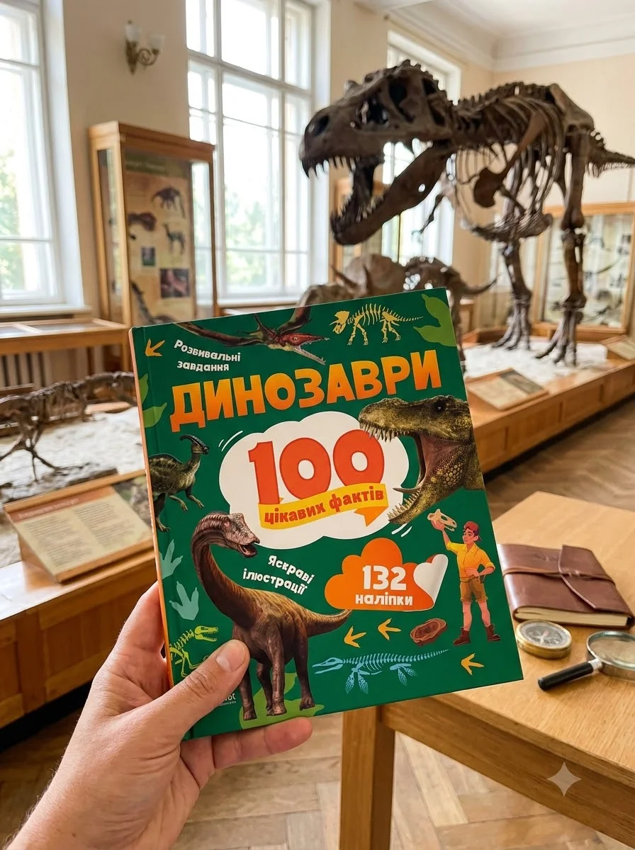 100 цікавих фактів. Динозаври | купити книгу онлайн