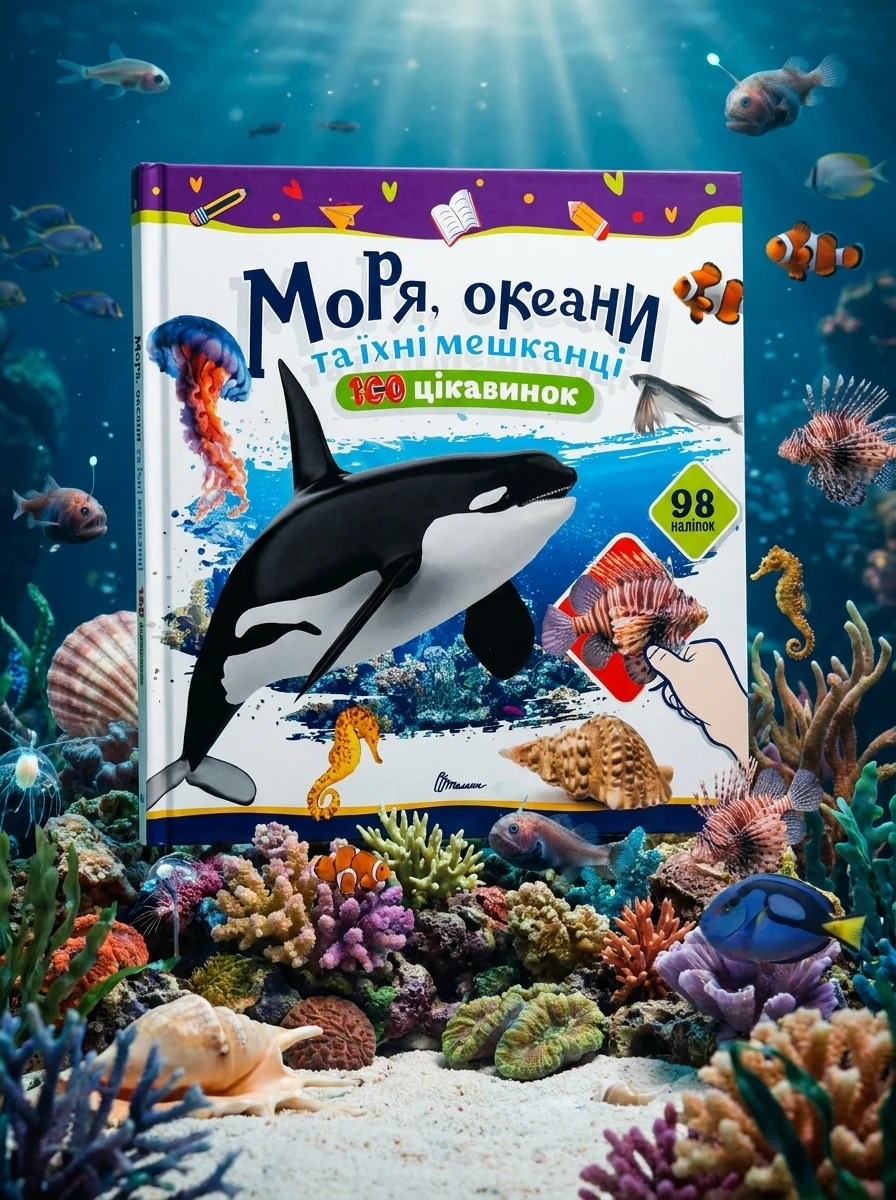 100 цікавинок. Моря, океани та їхні мешканці