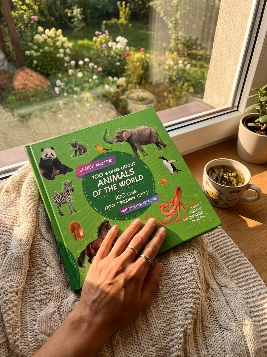 100 words about animals of the World. 100 слів про тварин світу — Розвивальні книги