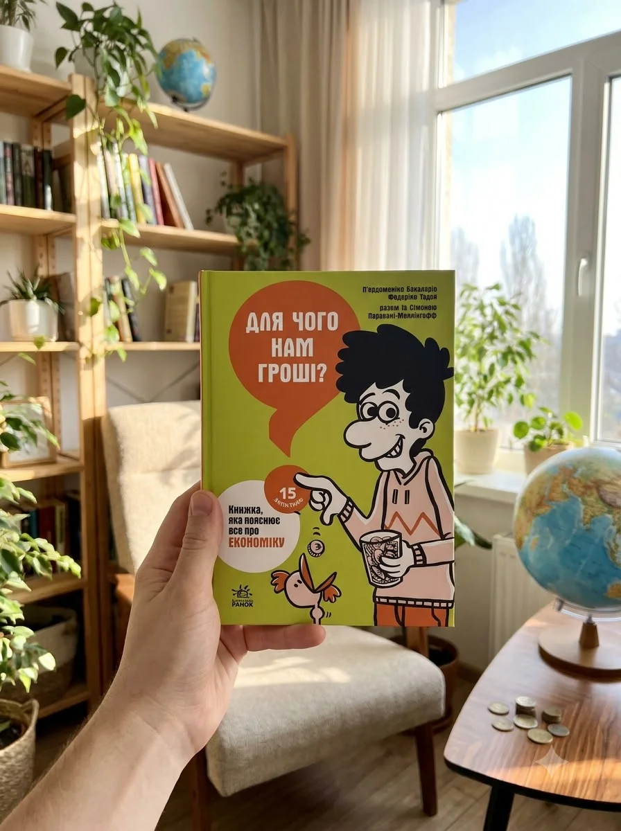 15 запитань : Для чого нам гроші? Книжка, яка пояснює все про економіку (у) — Дитяча література
