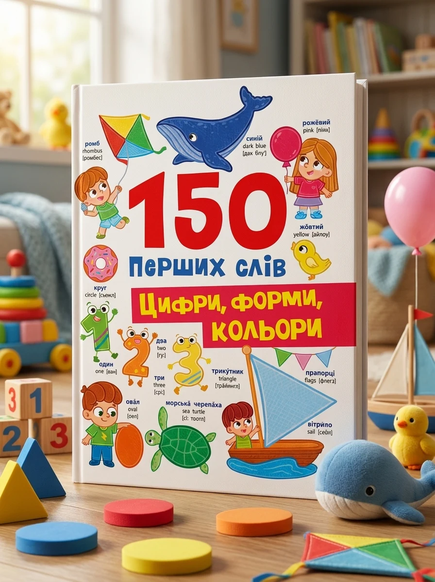 150 перших слів. Цифри, форми, кольори — Дитяча література