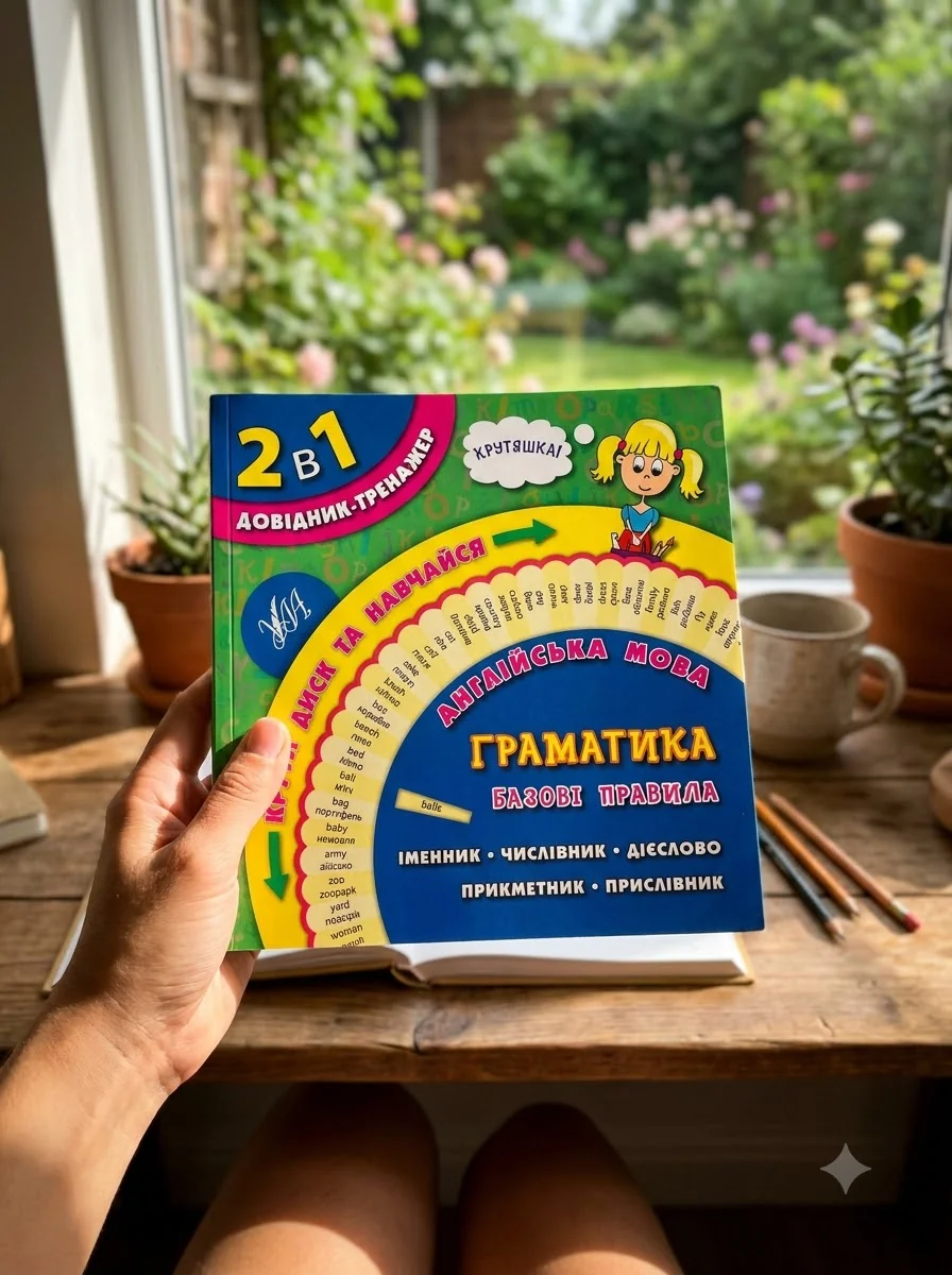 2 в 1. Довідник тренажер. Англійська мова. Граматика. Базові правила — Підготовка до школи