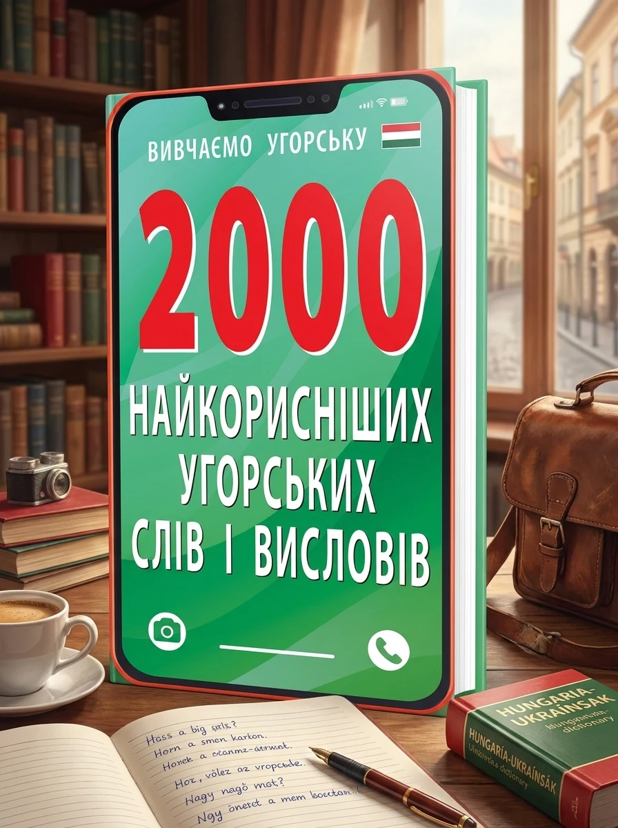 2000 найкорисніших угорських слів і виразів — Анастасія Кіпень, обкладинка