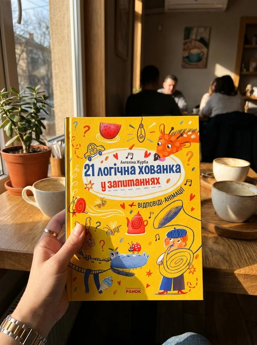 Книжки для розумак. 21 логічна хованка у запитаннях — Ангеліна Журба, обкладинка