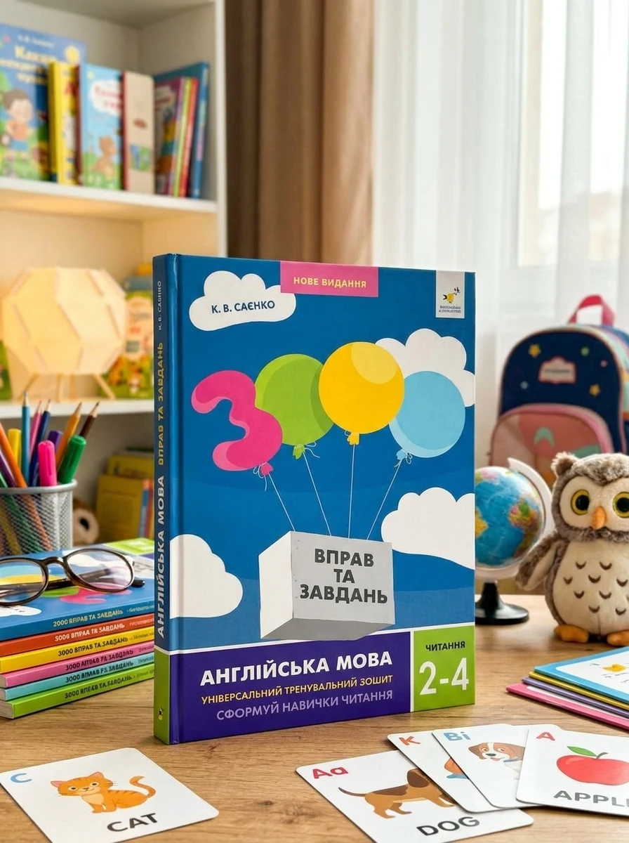 3000 вправ та завдань. Англійська мова. 2-4 класи. Читання — Вивчення мов