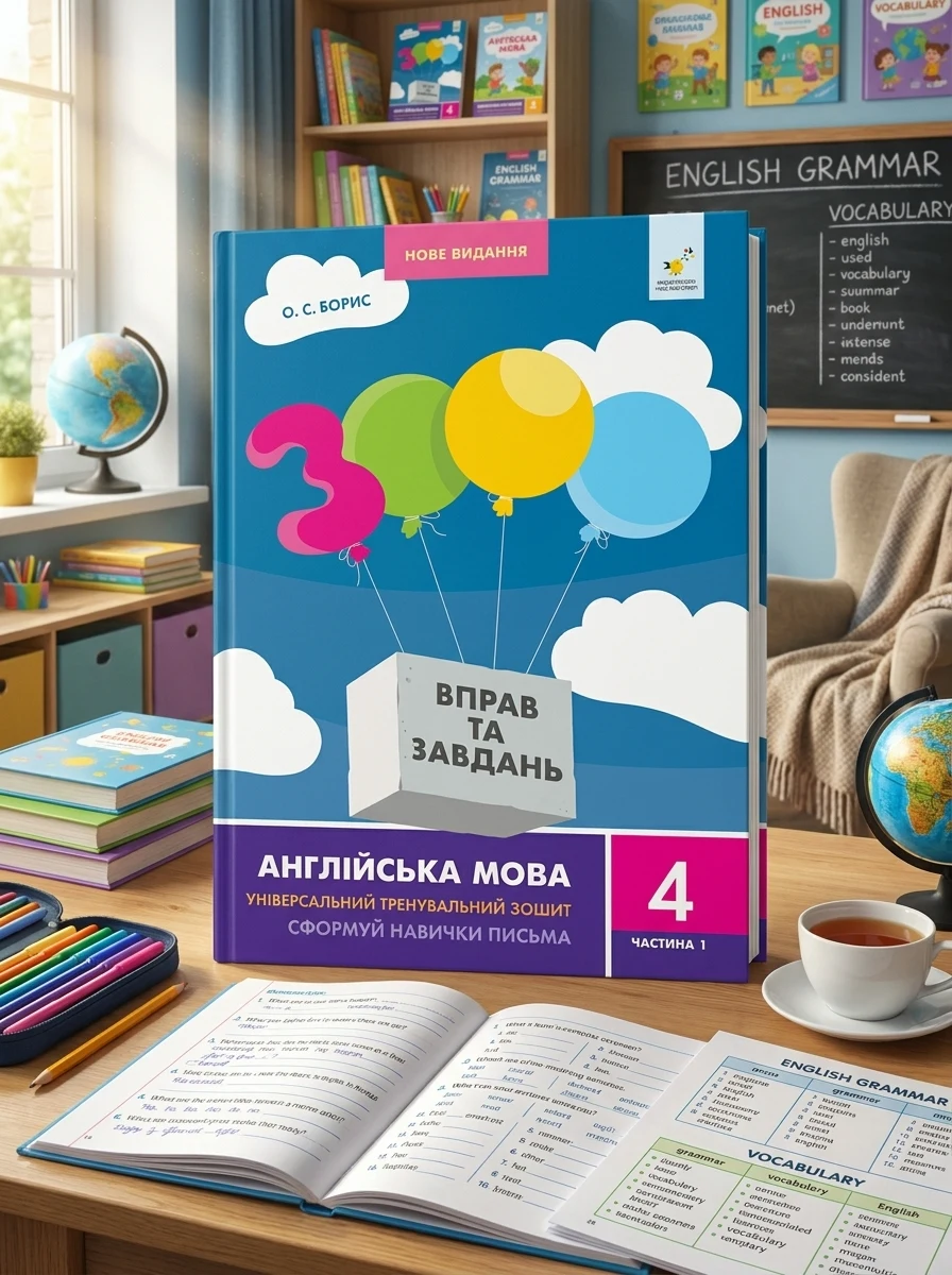 3000 вправ та завдань. Англійська мова. 4 клас. Частина 1 — Вивчення мов