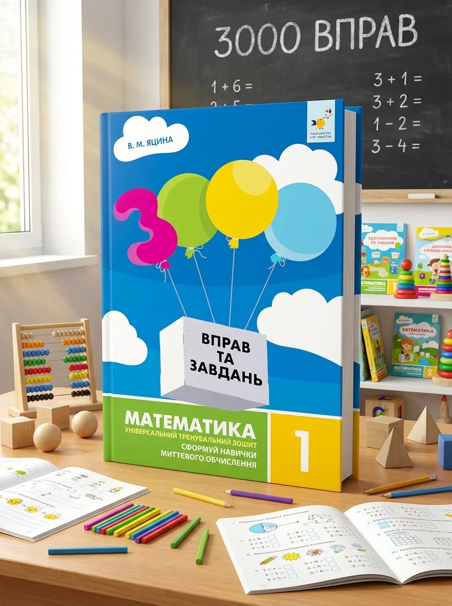 3000 вправ та завдань. Математика. 1 клас