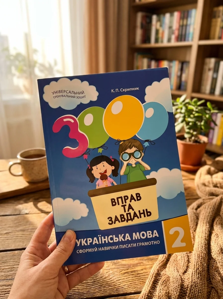 3000 вправ та завдань. Українська мова. 2 клас — Катерина Скрипник, обкладинка
