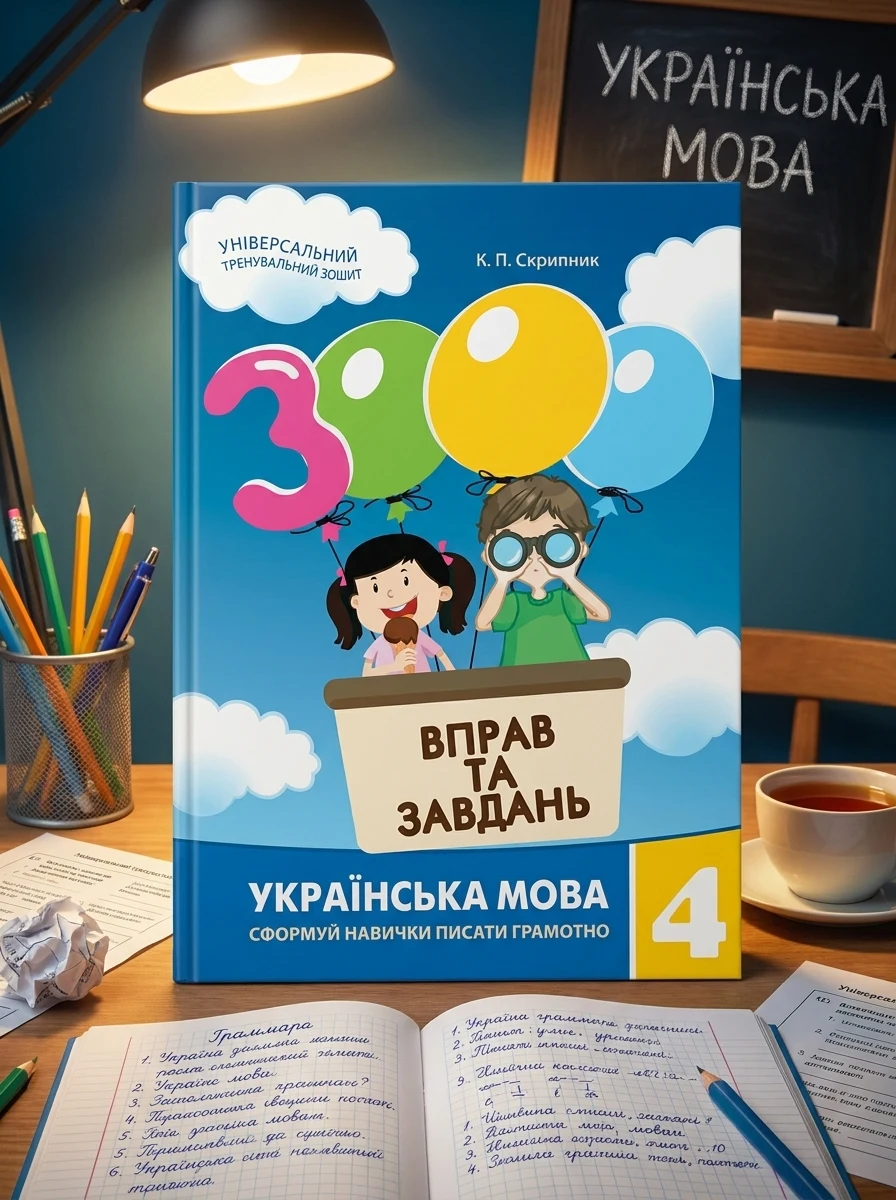 3000 вправ та завдань. Українська мова 4 кл. — Вивчення мов