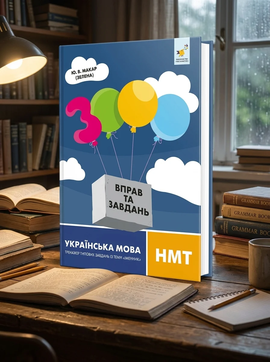 3000 вправ та завдань. Українська мова. НМТ. Тренажер типових завдань із теми «Іменник» — Вивчення мов