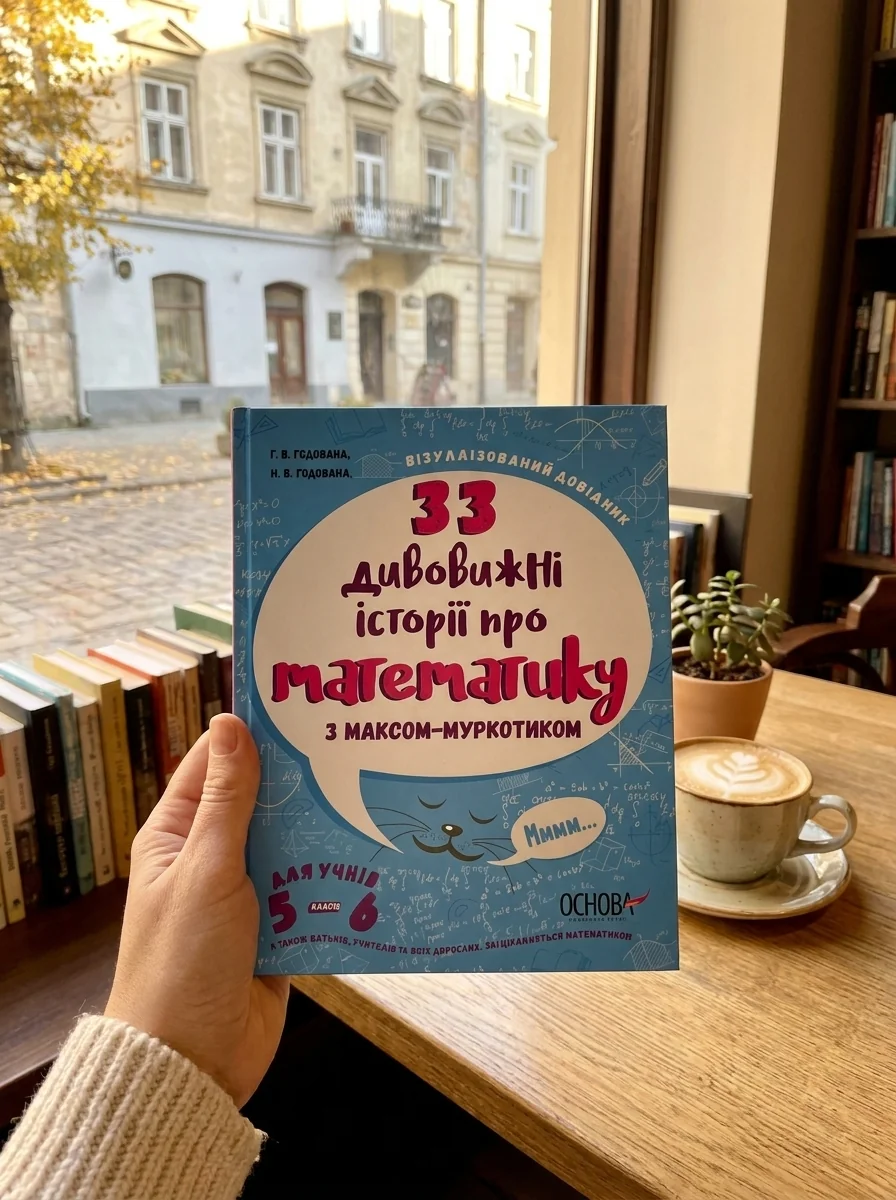 33 дивовижні історії про математику з Максом-Муркотиком. Для учнів 5-6 класів — Галина Годована, обкладинка