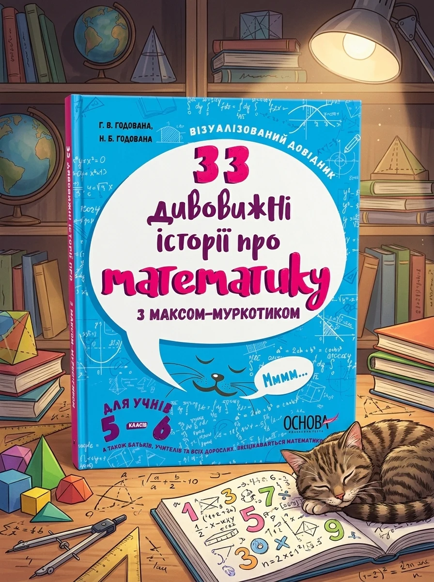 33 дивовижні історії про математику з Максом-Муркотиком. Для учнів 5-6 класів — Дитяча література