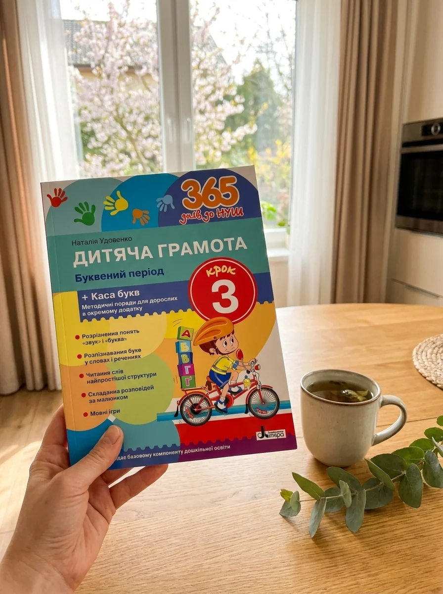 365 днів до НУШ. Дитяча грамота. Крок 3. Буквений період — Наталія Удовенко, обкладинка