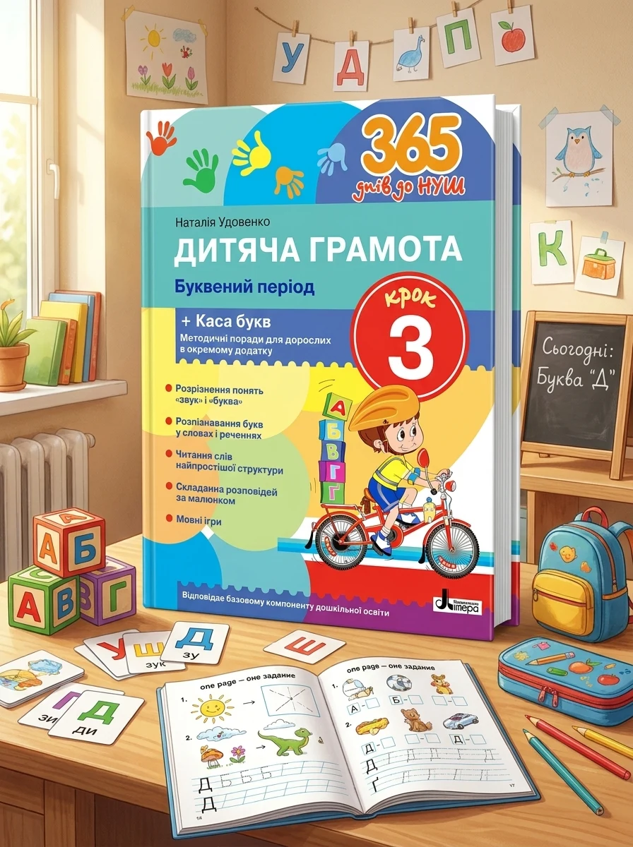 365 днів до НУШ. Дитяча грамота. Крок 3. Буквений період — Вивчення мов