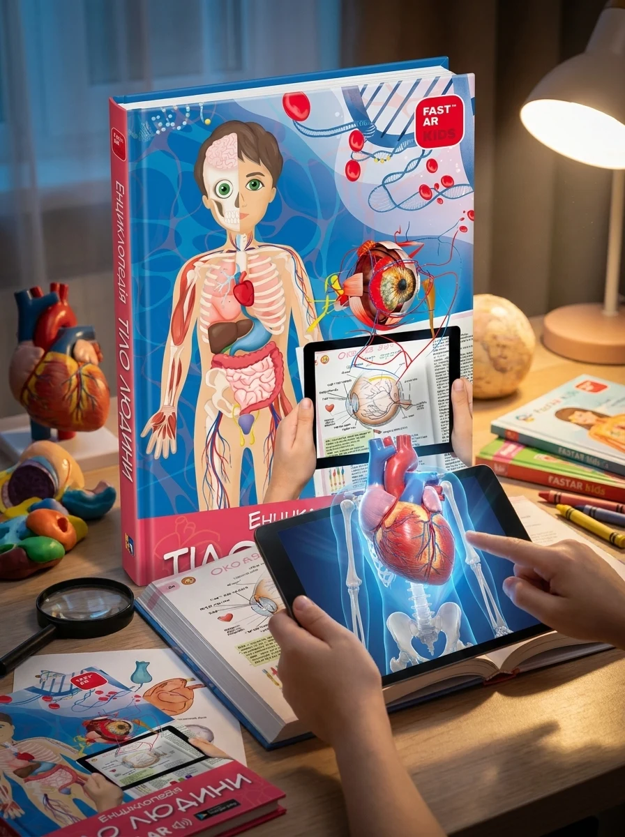 3D Книга "Тіло людини" з доповненою реальністю — Дитяча література