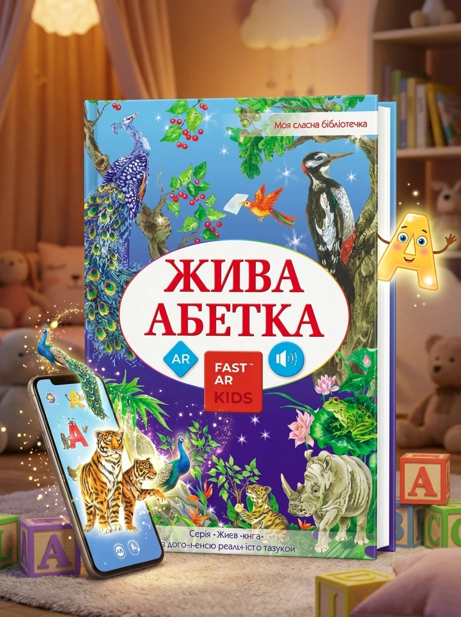3D Книга "Жива абетка" з доповненою реальністю — Дитяча література