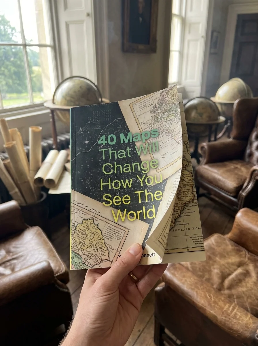 40 Maps That Will Change How You See the World — Алістер Боннетт, обкладинка