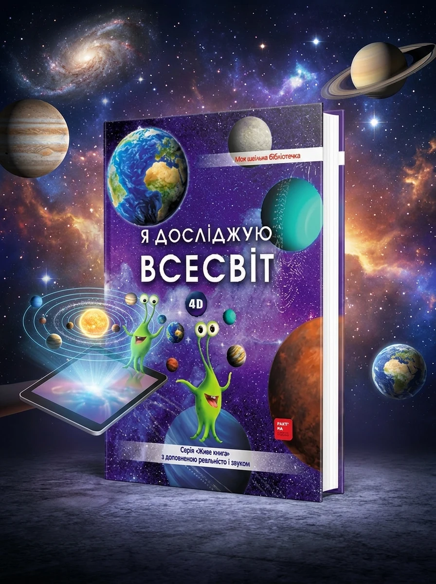 4D Книга про космос "Всесвіт" з доповненою реальністю — Дитяча література