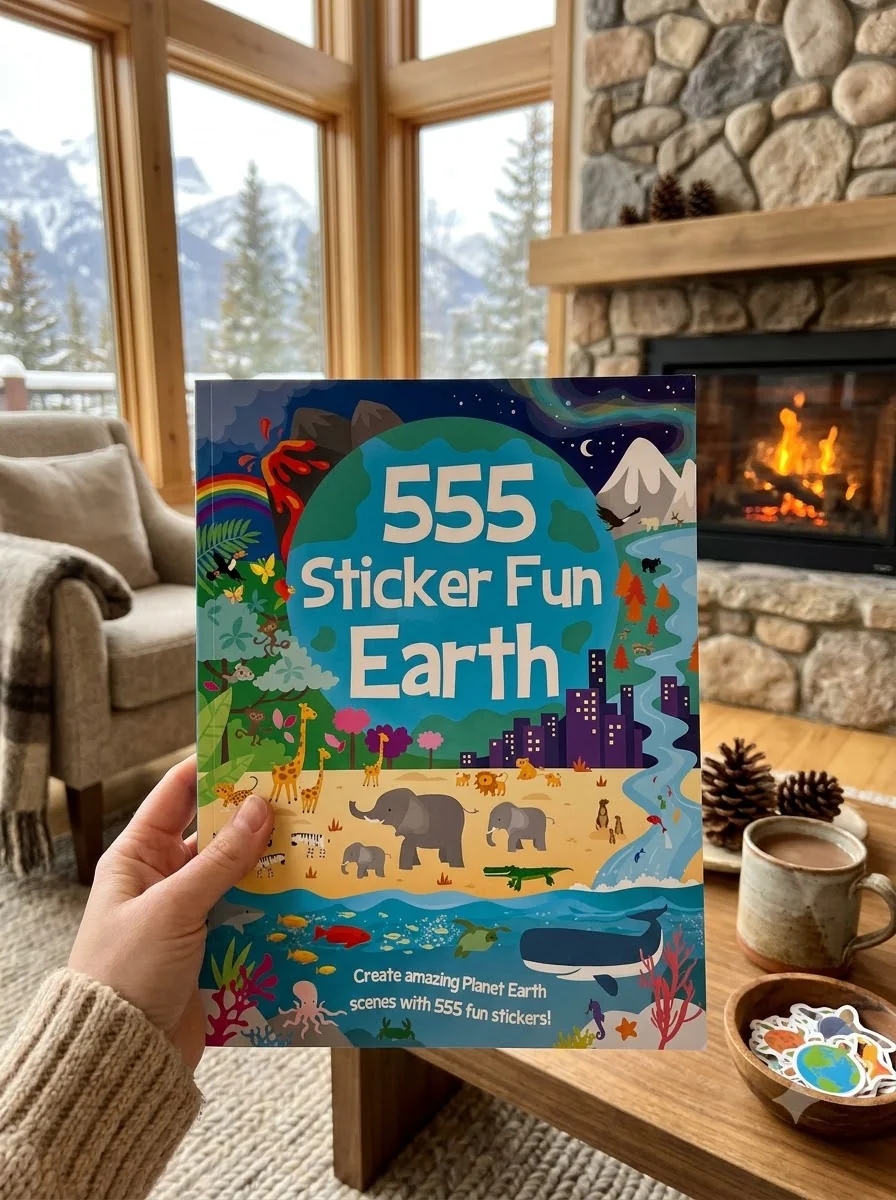 555 Sticker Fun - Earth Activity Book — Дитяча література