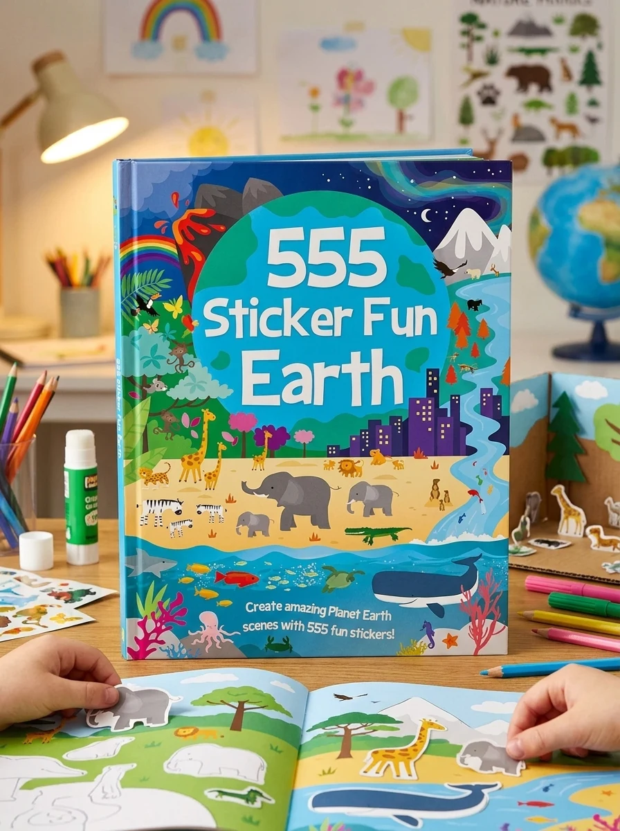 555 Sticker Fun - Earth Activity Book