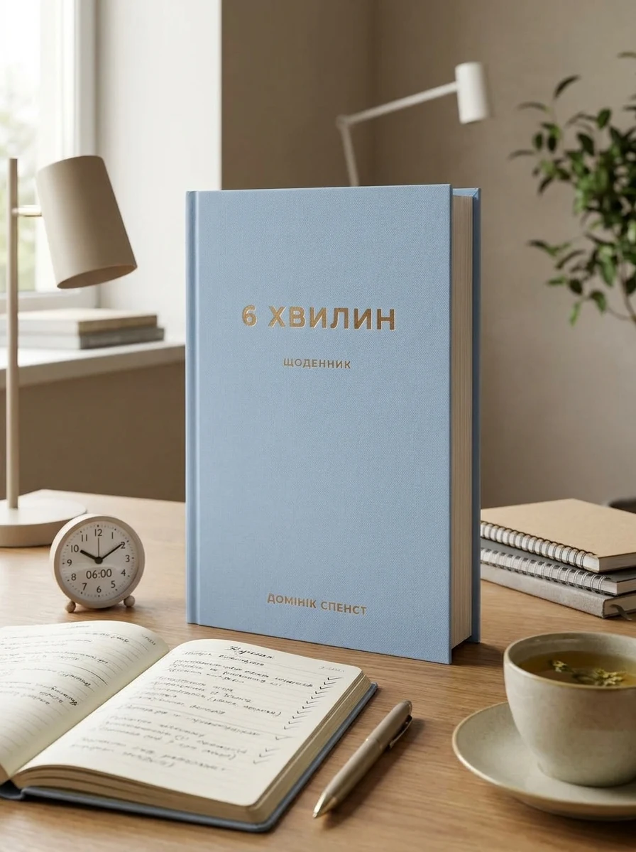 6 хвилин. Щоденник, який змінить ваше життя, сірий — Бізнес та саморозвиток