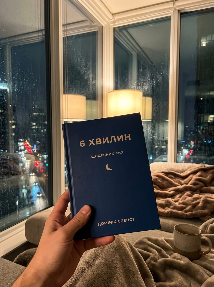 6 хвилин. Щоденник сну, який навчить швидко засинати й прокидатися бадьорим — Домінік Спенст, обкладинка