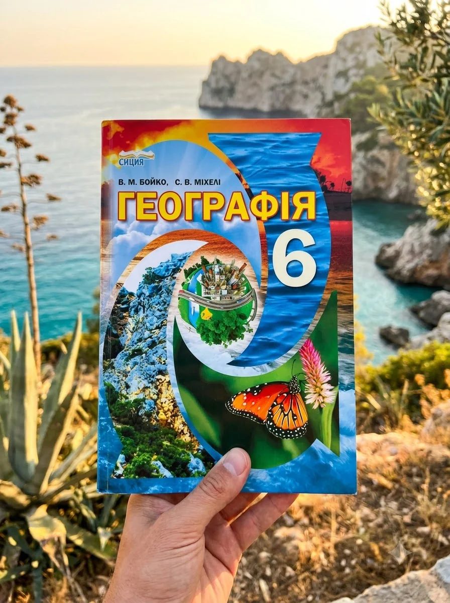 6 клас Географія Підручник — Бойко А.В., обкладинка