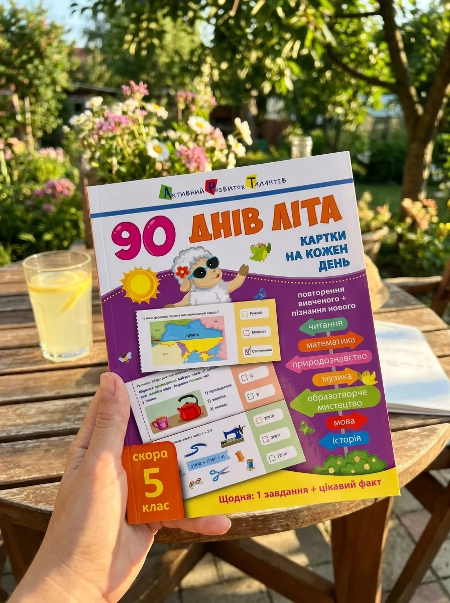 90 днів літа. Картки на кожен день. Скоро 5 клас — Підготовка до школи