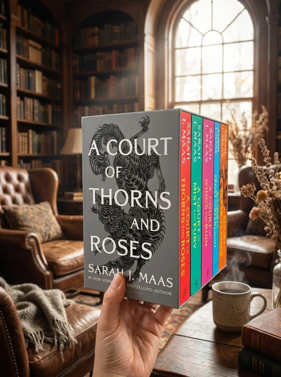 A Court of Thorns and Roses Paperback Box Set (5 books) — Сара Джанет Маас, обкладинка