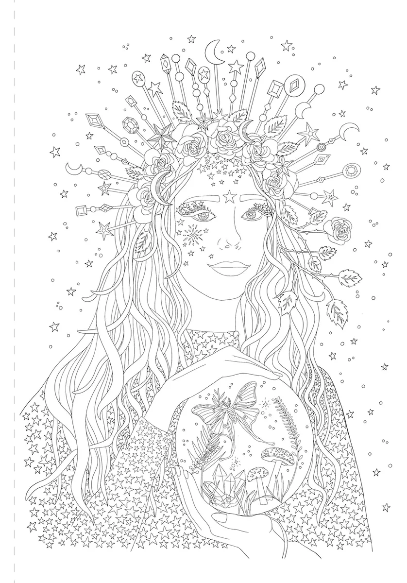 A Mystical Coloring Book. Unlock Your Magic. 50 Inspiring Images to Color — Софія Ліотта, фото 3