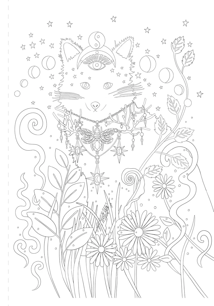 A Mystical Coloring Book. Unlock Your Magic. 50 Inspiring Images to Color — Софія Ліотта, фото 5