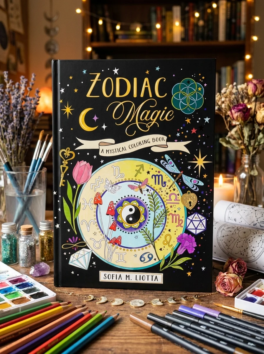 A Mystical Coloring Book. Zodiac Magic. 50 Inspiring Images to Color — Дім, сім'я, релігія