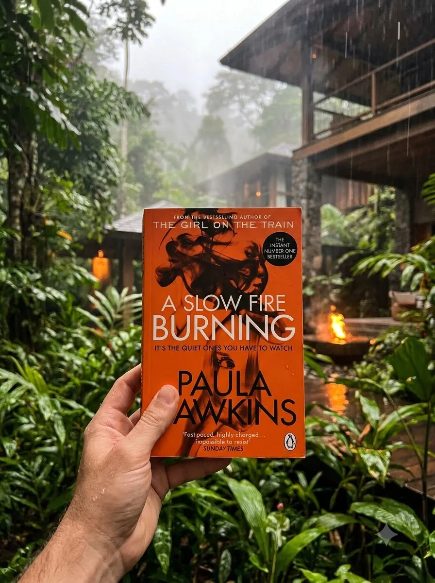 A Slow Fire Burning — Пола Гоукінз, обкладинка