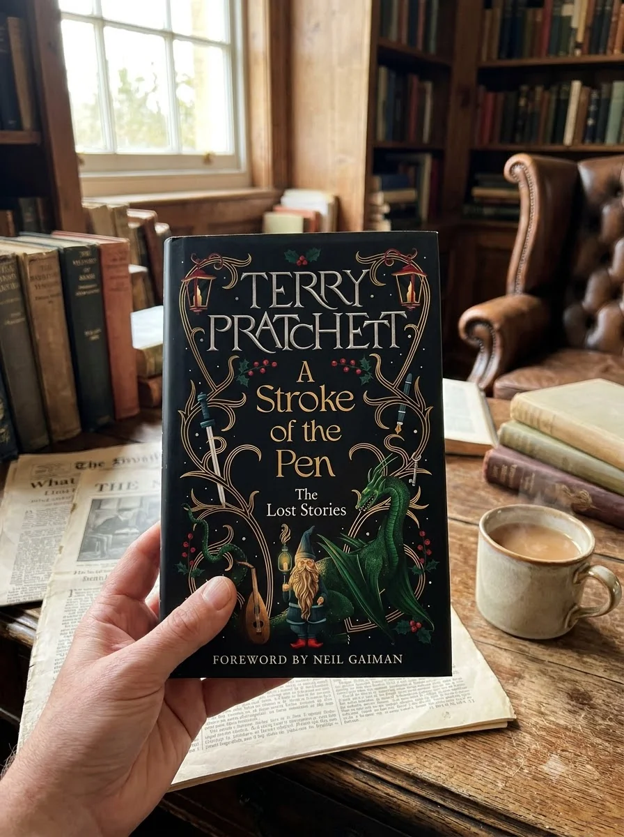 A Stroke of the Pen: The Lost Stories — Террі Пратчетт, обкладинка