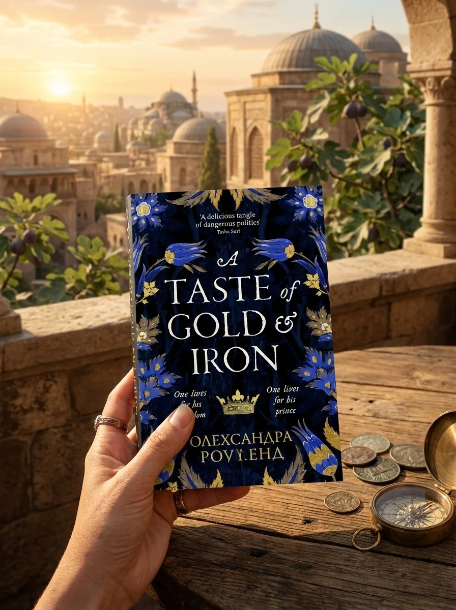 A Taste of Gold and Iron — Олександра Роуленд, обкладинка