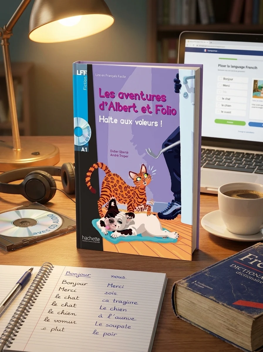 A1. Albert et Folio. Halte aux voleurs + CD audio — Вивчення мов
