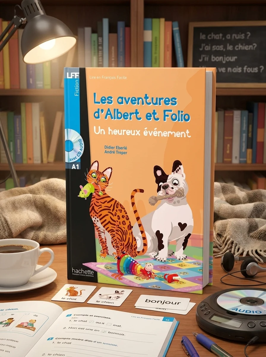 A1. Albert et Folio. Un heureux evenement + CD audio — Вивчення мов