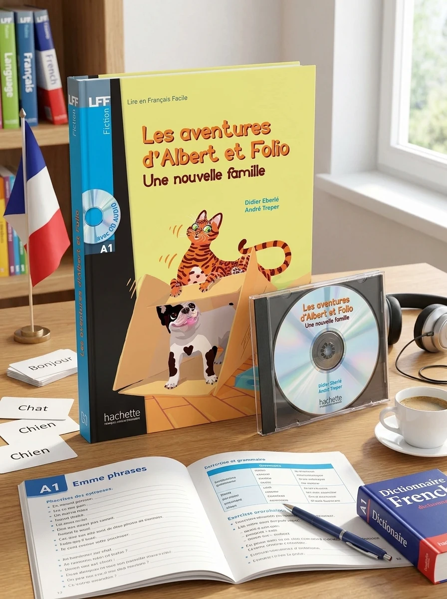 A1. Albert et Folio. Une nouvelle famille + CD audio
