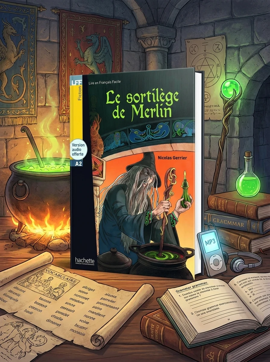 A2 Le sortilege de Merlin + CD audio MP3 — Вивчення мов