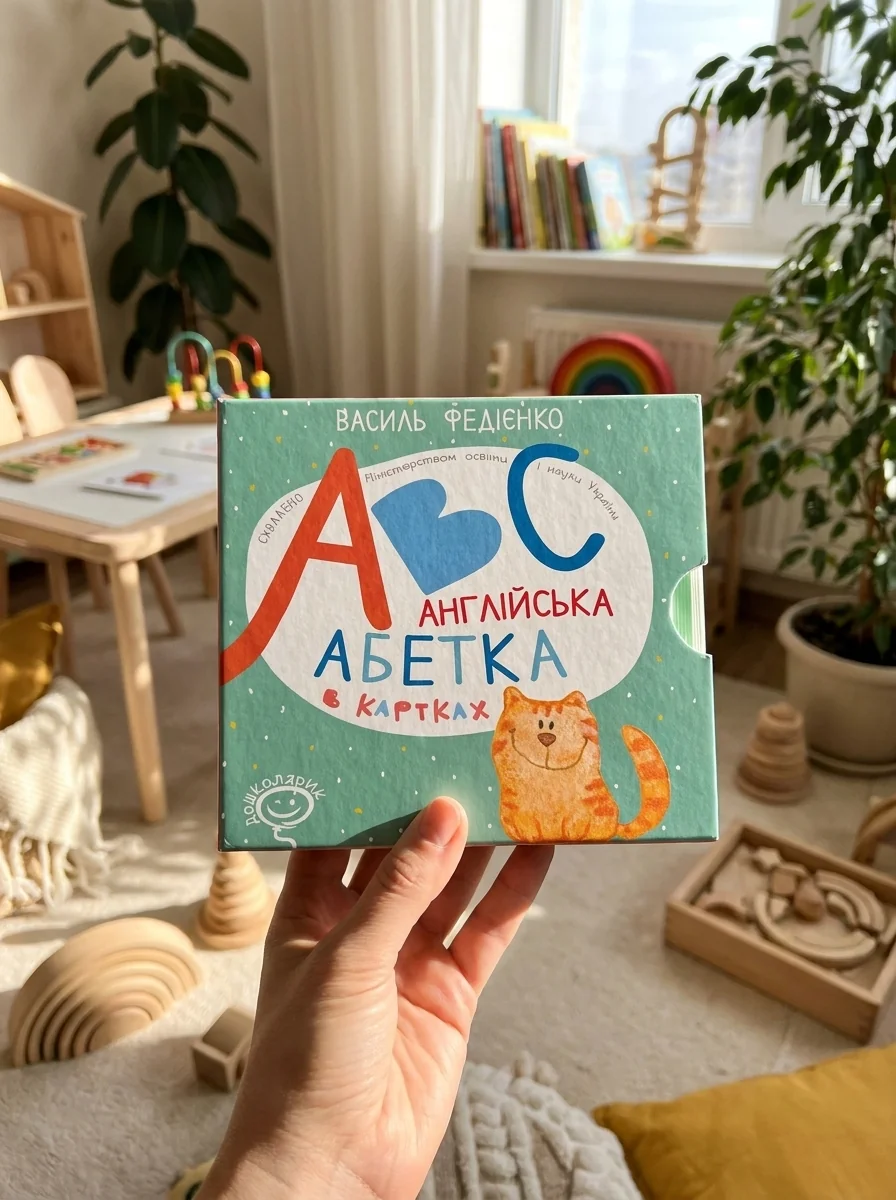 Англійська абетка в картках — Розвивальні книги