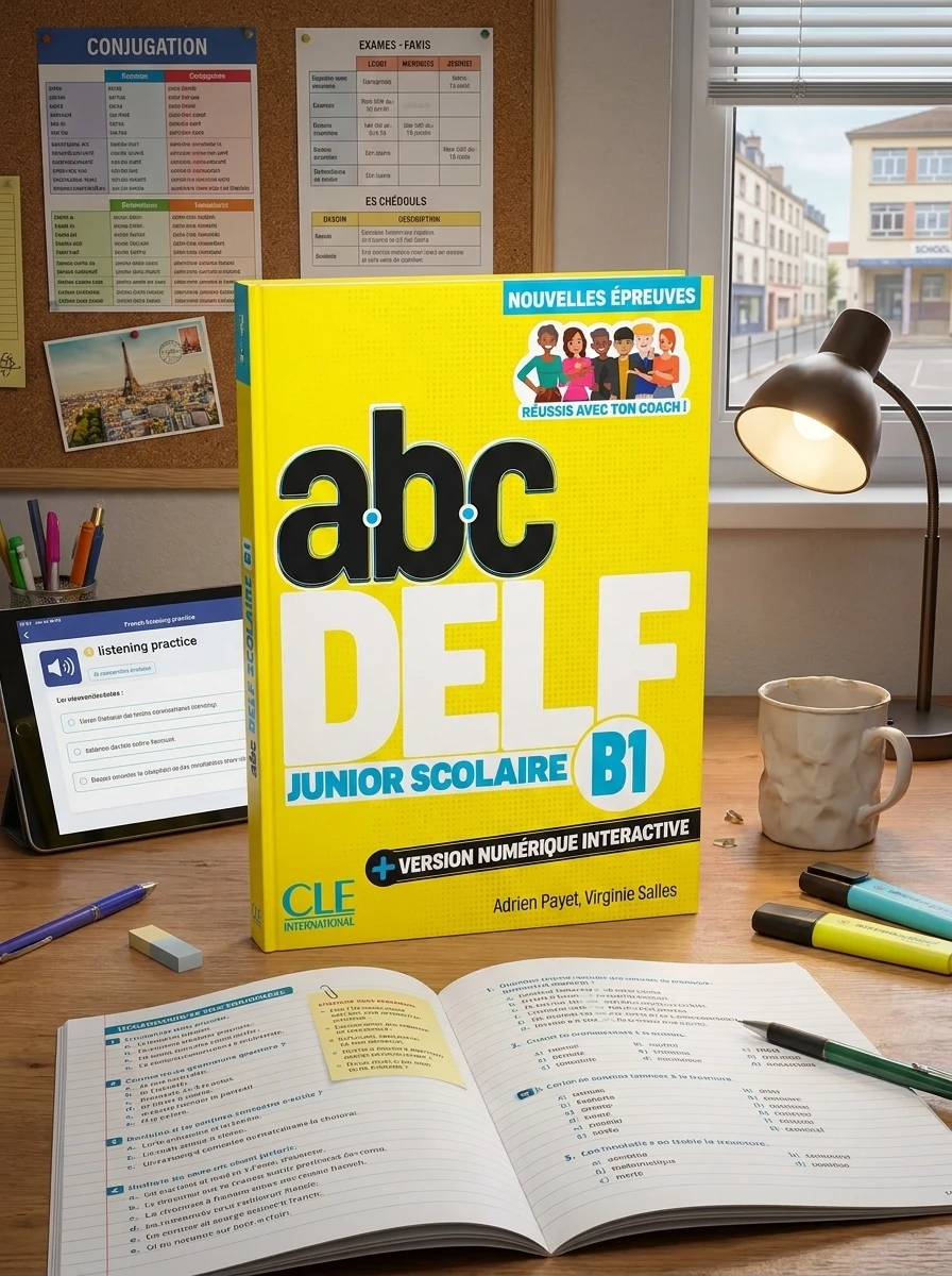 ABC DELF Junior scolaire 3e edition B1 Livre — Віржині Саллес, обкладинка