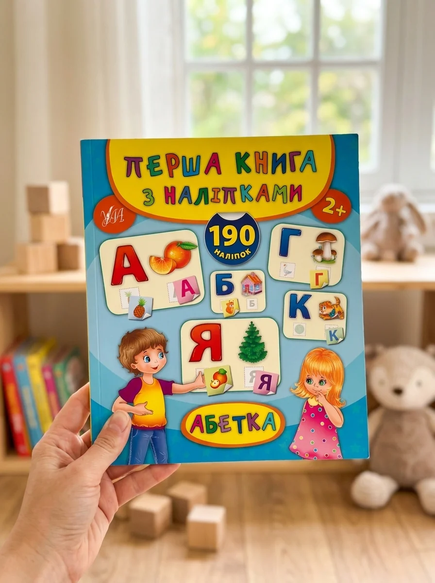Абетка. Перша книга з наліпками — Книги з наліпками