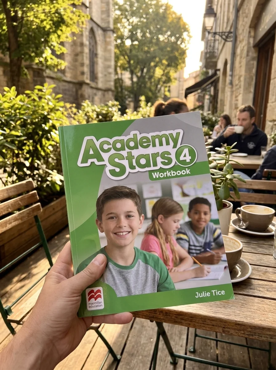 Academy Stars 4 Workbook for Ukraine — Джулі Тайс, обкладинка
