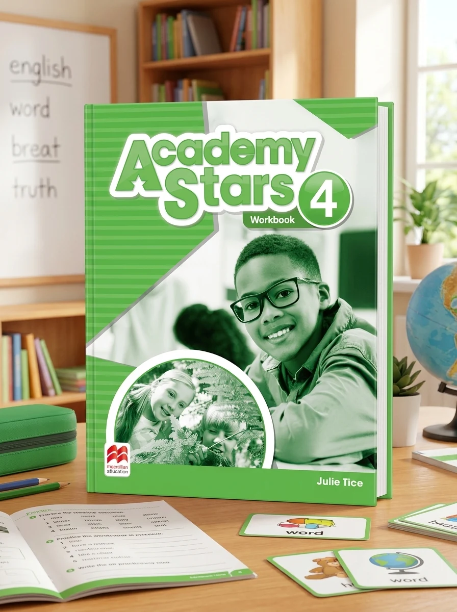 Academy Stars 4 Workbook for Ukraine